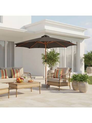 home24 Sonnenschirm Terravia in Taupe