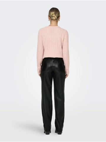 ONLY Kunstlederhose für Damen in schwarz
