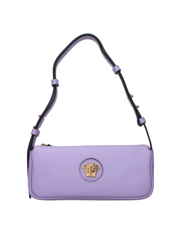 Lila Leder Schultertasche