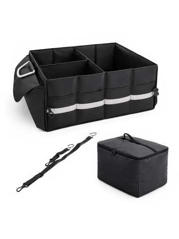 relaxdays Kofferraum Organizer in Schwarz - (B)60 x (H)30 x (T)40 cm