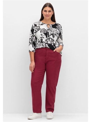 sheego Jeans in bordeaux