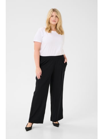 KAFFE curve Casual Hose KCpaula Loose fit in Black Deep