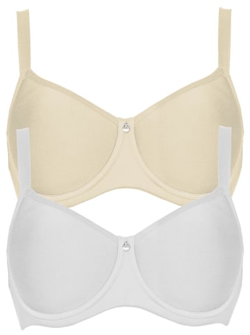 SUSA 2er Pack Spacer BH mit Bügel Catania in Champagner Weiss