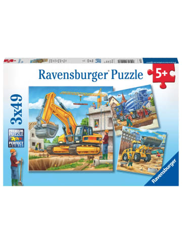 Ravensburger Große Baufahrzeuge Puzzle 3 x 49 Teile