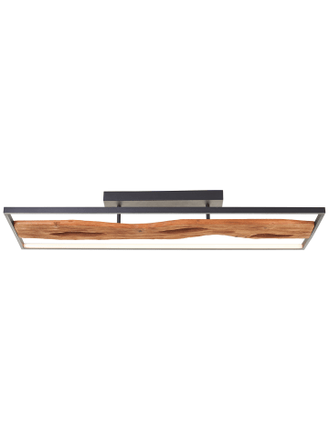 Brilliant LED Deckenlampe, 100x14x30 cm, 6600 lm 3000 K, Metall/Holz/Kunststoff
