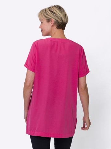 Sieh an! Longbluse in fuchsia