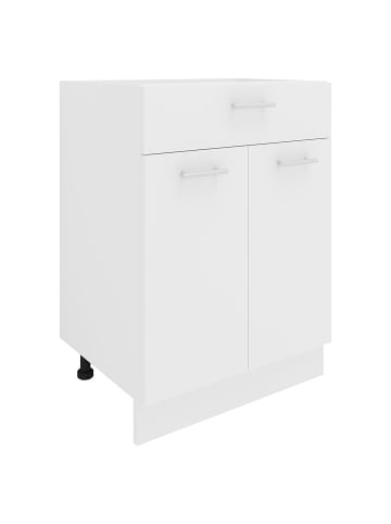 ebuy24 Küchenunterschrank Esilo Weiß 60 x 46 cm