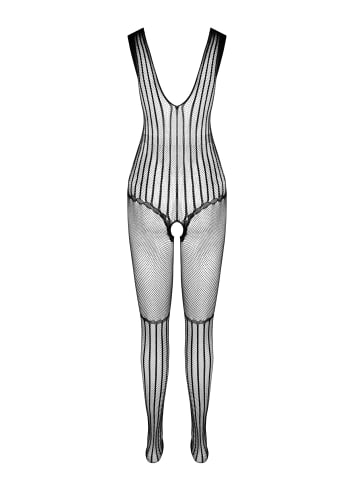 Passion Bodystocking-Ouvert in schwarz