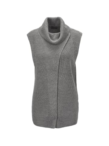 GOLDNER Kurzgröße:  Zeitloser, kombistarker Pullunder in grau / melange