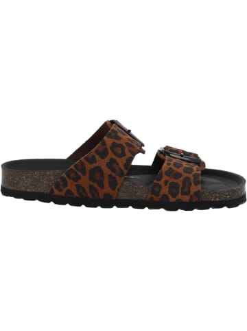 Palado Pantoletten Samos GS Leo Premium Leather in Braun