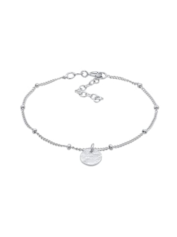 Elli Armband 925 Sterling Silber Kugel, Plättchen in Silber