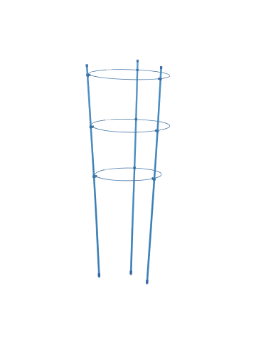 relaxdays 2 x Rankhilfe in Blau - (H)76 x Ø 28 cm