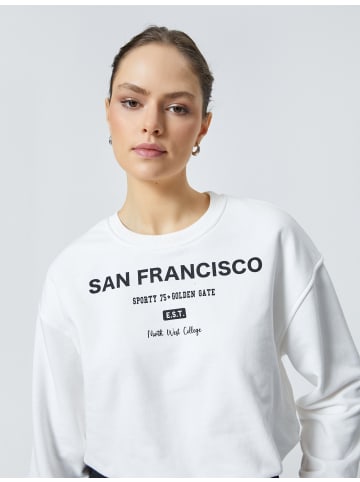 KOTON Sweatshirt in Weiß