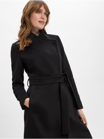 Marie Lund Mantel in schwarz - 0002