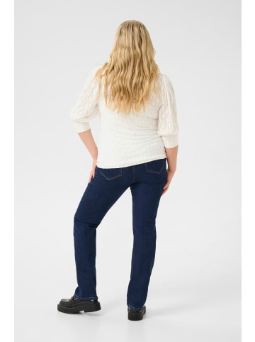 KAFFE curve Langarm-Bluse KCtia in Chalk