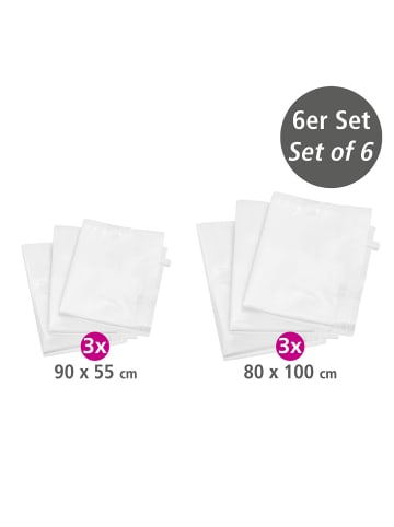 Wenko Vakuum Beutel Set 6-teilig, Vakuum Beutel Set Transparent, 6-teilig in Transparent