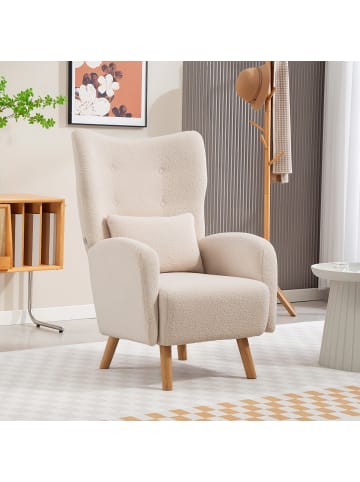 HOMCOM Sessel-77L x 72B x 106H cm-Beige