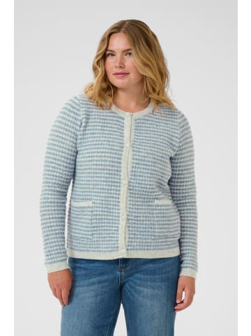 KAFFE curve Strickjacke KCelanna Regular fit in Light GreyM/Windward Structure