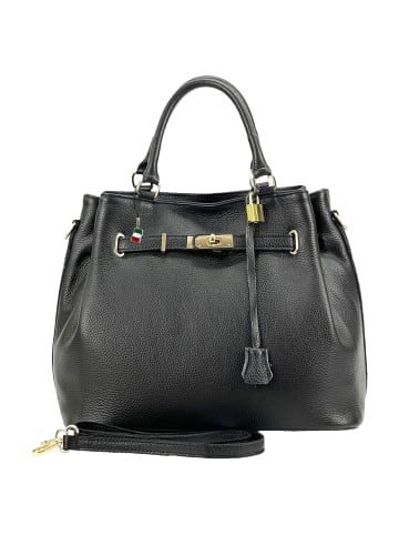 Florence Florence Handtasche Leder schwarz ca. 38cm