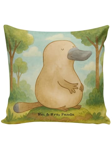Mr. & Mrs. Panda kuschelkissen 40x40 Schnabeltier Mut Design ohn... in Weiß