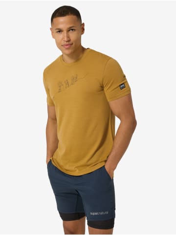 super.natural Merino T-Shirt M HIKING TEE in braun