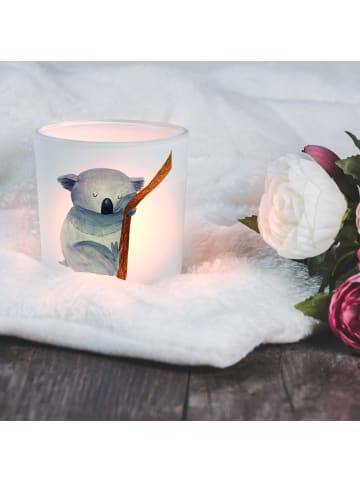 Mr. & Mrs. Panda Glas Teelichthalter Koalabär ohne Spruch in Transparent