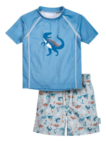 Playshoes UV-Schutz Bade-Set Dino in blau