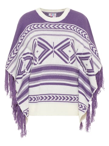 IZIA Damen Poncho in Lila