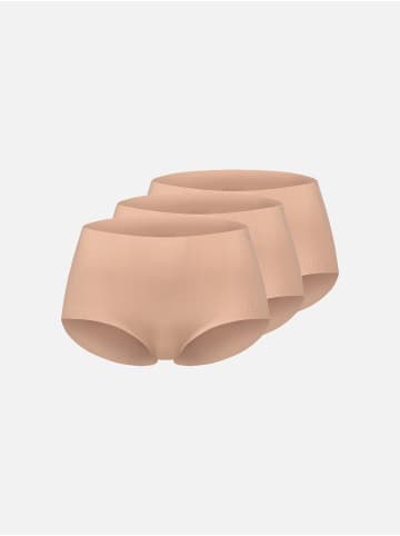 Erlich Textil  CASUAL COTTON HIGH WAIST SLIP IM 3er PACK in ton
