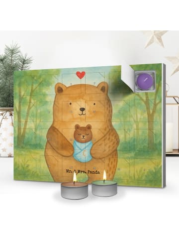 Mr. & Mrs. Panda Duftkerzen Adventskalender Bär Baby Design ohne... in Weiß