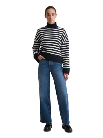 Marc O'Polo Gestreiftes Sweatshirt relaxed in Dark Blue