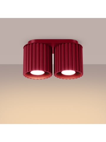 Nice Lamps Plafond ZORA 2 red H 12 cm