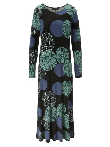 Aniston SELECTED Maxikleid in marine-türkis-schwarz
