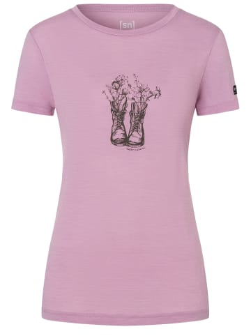 super.natural Merino T-Shirt in rosa