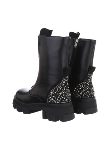 Ital-Design Stiefelette in Schwarz