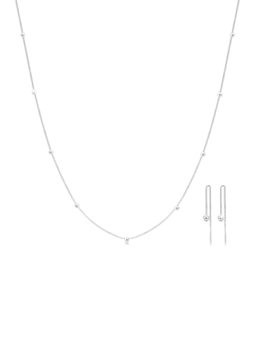 Elli Schmuckset 925 Sterling Silber Geo, Kugel in Silber
