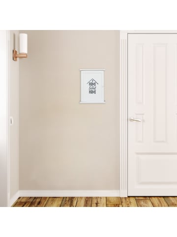 relaxdays Schlüsselkasten "Home" in Weiß