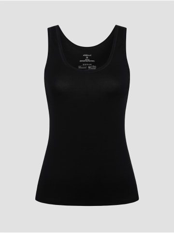 Erlich Textil Light Touch Tanktop aus weichem Lyocell, seidig fein elastisch in schwarz