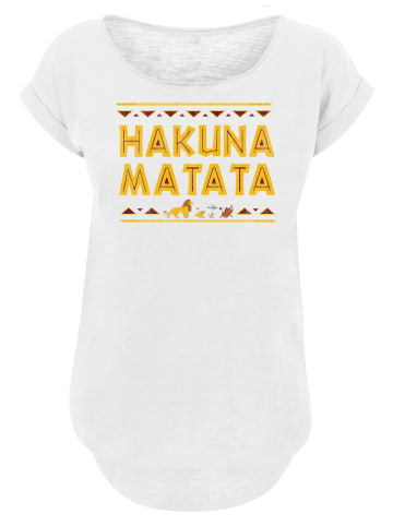 F4NT4STIC Long Cut T-Shirt König der Löwen Hakuna Matata in weiß