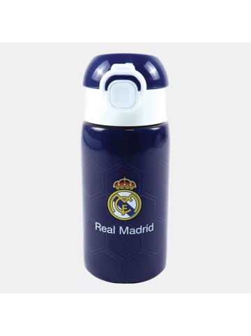 Real Madrid Real Madrid Blue Aluminium Trinkflasche mit Strohhalm 500 ml