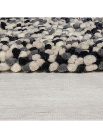 KADIMA DESIGN Wollteppich Hochflor Unifarben, Schlafzimmer in Grau