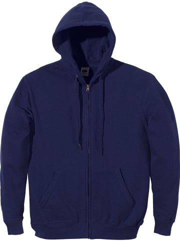 Fruit of the Loom Sweat Unisex-Freizeitjacke mit Kapuze in dunkelblau