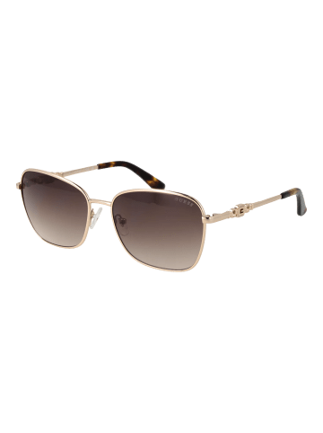 Guess Frauen Sonnenbrille Quadratisch Gold