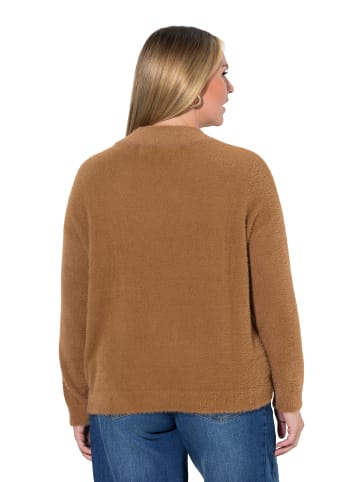 Pullover in zimtbraun