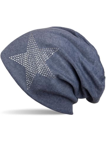 styleBREAKER Beanie Mütze in Jeansblau