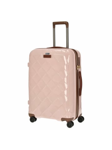 Stratic Leather and More - 4-Rollen-Trolley 66 cm M (rose) in rose