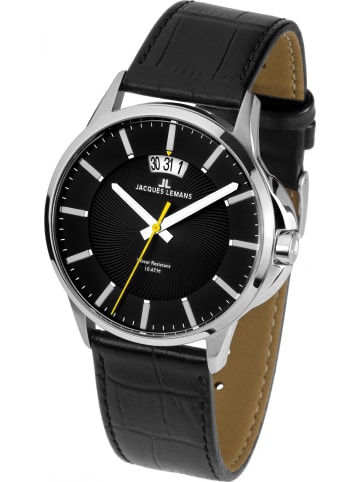 Jacques Lemans Uhr in Schwarz