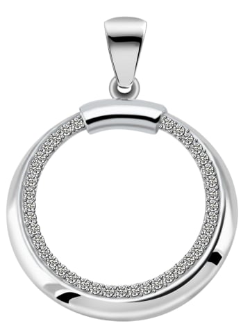 Adeliás Damen Anhänger aus 925 Silber mit Zirkonia in silber