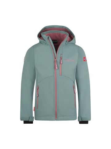 Trollkids Softshelljacke Balestrand in glacier green/orchid