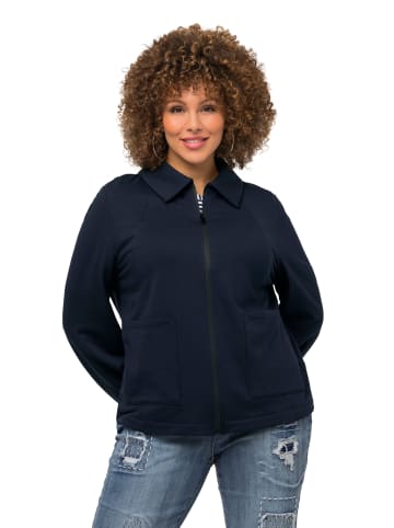 Ulla Popken Sweatjacke in marine